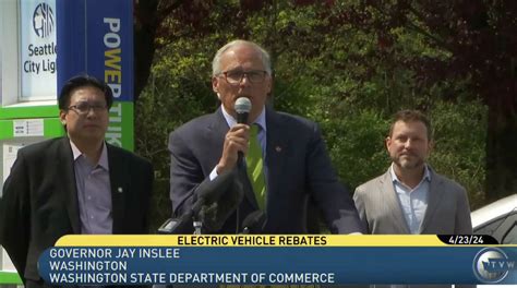 Gov. Inslee Announces New Electric Vehicle Rebate Program